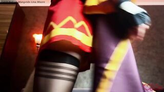 Arch Wizard Megumin is Tiny boobs Pervert Beauty Who Loves to get Her Backside Fucked. K...