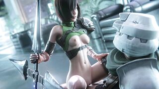 Animation Warrior Beauty Lucy Fucks A Guy Until He Cums In Her