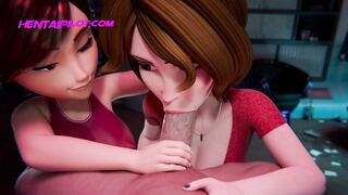 Aunt Cass And Partner Seek For Huge Penis - 3D Animation