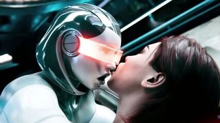 Futanari Cyber ​​Erotic With Huge Tits - 3d Futa Animation Anal