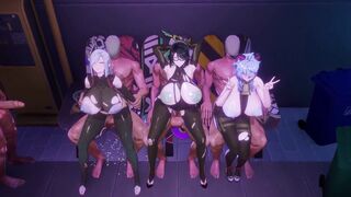 Genshin Impact - Carnal Cultivation MMD Adult