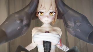 Yoimiya Wanted to Collect Some Hilichurl Cum Sample