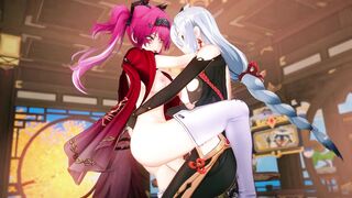 Shenhe X Lupa - That Futa Cock is Too Much to Resist