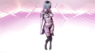 Evil gothic 2B in sexual chains seduces you into hot femdom fuck