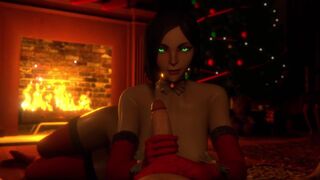 Naughty Viper Wanted a Christmas Throat-Pie