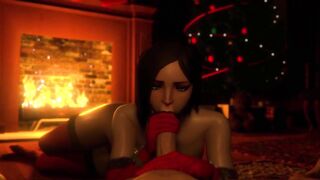 Naughty Viper Wanted a Christmas Throat-Pie