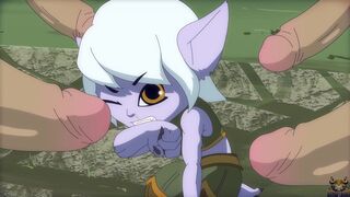 Gangpaid: Petite Tristana Fucked Intensely Hard - Rough 2D