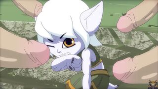 Gangpaid: Petite Tristana Fucked Intensely Hard - Rough 2D