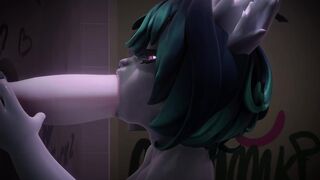 Vex - Tiny Thot Works on a Huge Dick in Glory Hole
