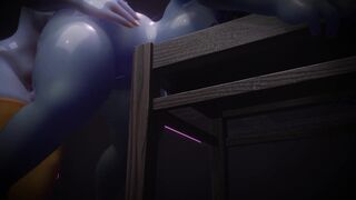 Poppy - Futanari Yordle Power Struggle on the Chair