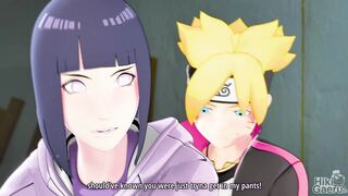 Hinata Hyūga - Using Mom's Pussy to Relax Before the Fight