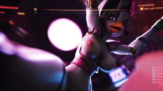 FNAF Chica Fucking in Cyberpunk 2077 Environment